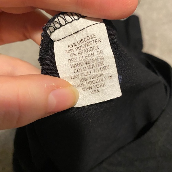 💜 Boho Chic Black Dress Pants in Stretchy Material - Picture 6 of 6